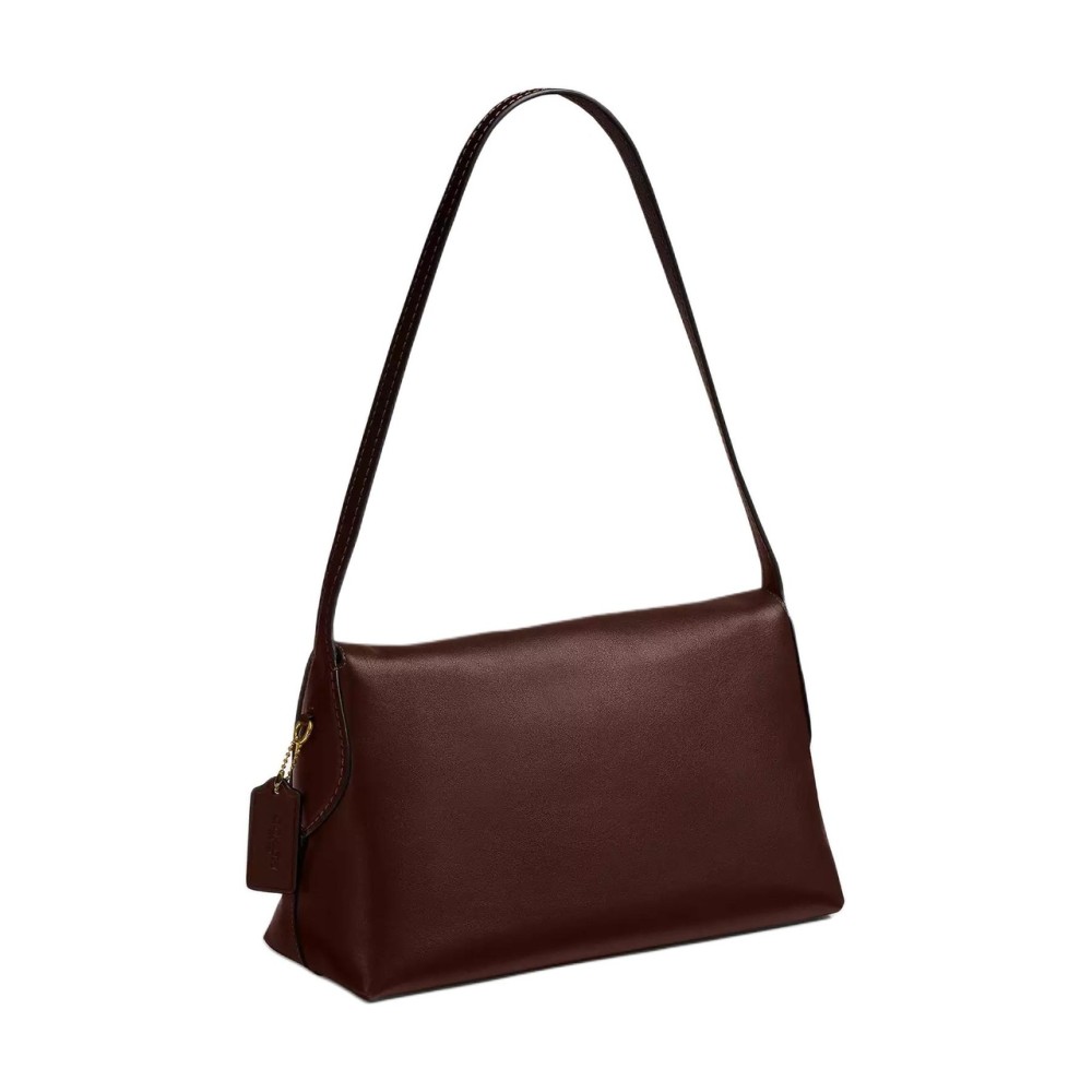 Chelsea Natural Grain Leather Shoulder Bag Large Women S Brass Magnesium Alloy