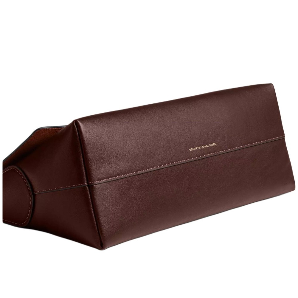 Chelsea Natural Grain Leather Shoulder Bag Large Women S Brass Magnesium Alloy