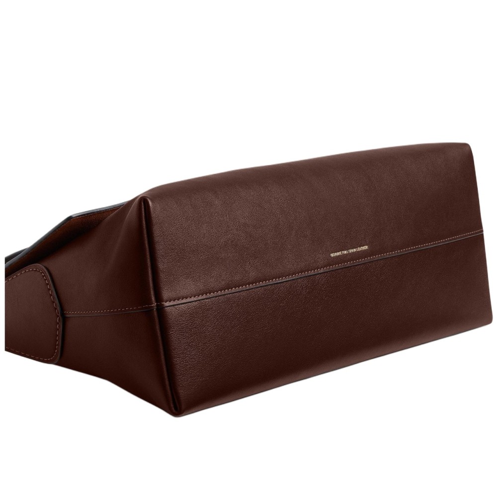 Chelsea Natural Grain Leather Shoulder Bag Large Women S Brown
