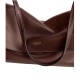 Chelsea Natural Grain Leather Shoulder Bag Large Women S Brown