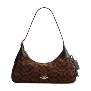 Ella Shoulder Bags Cow Leather Polyester Zip Closure Cdv37 Ima7u