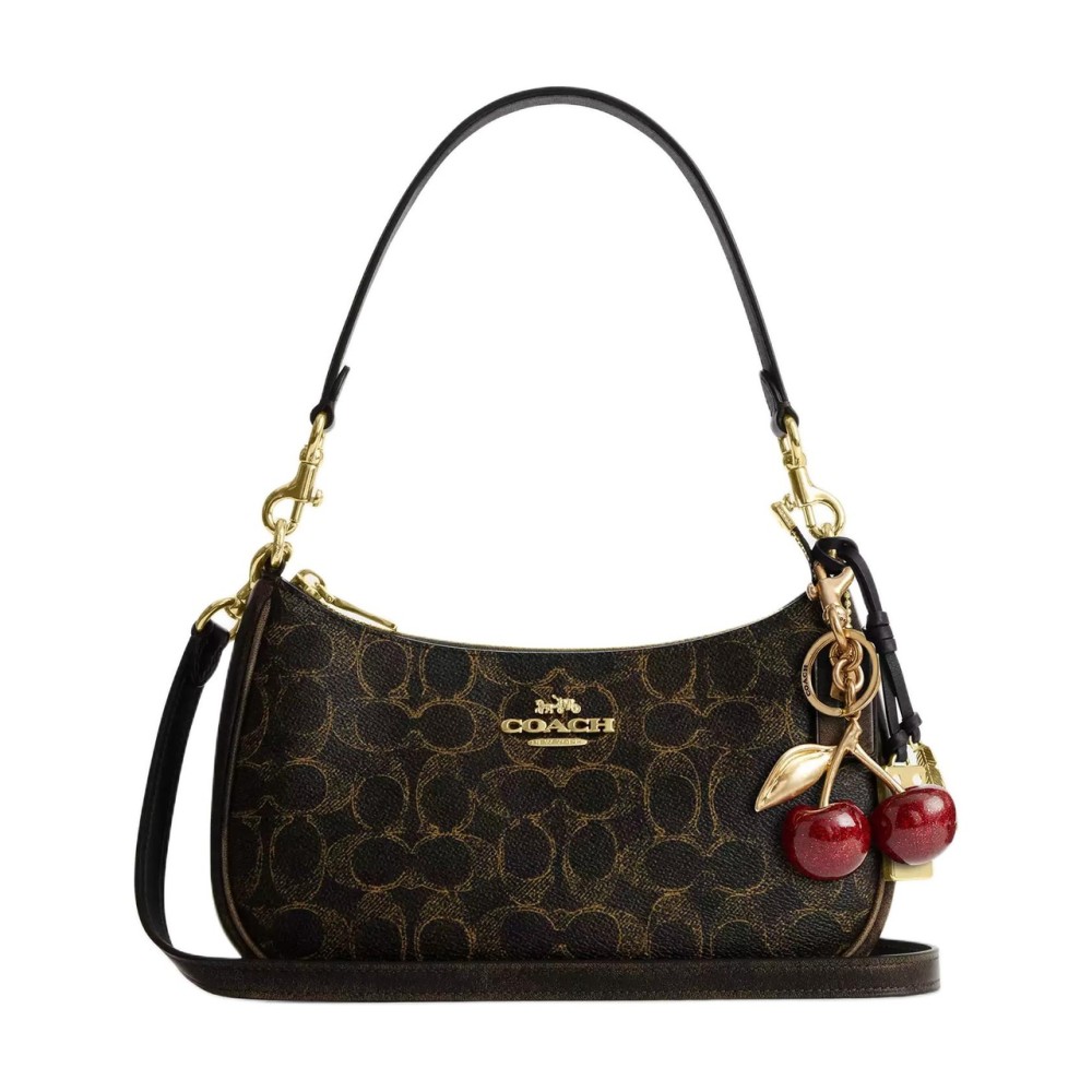 Teri Shoulder Bags Artificial Leather Inside Slip Pocket Polyester Zip Closure Cdy18 Imbrn