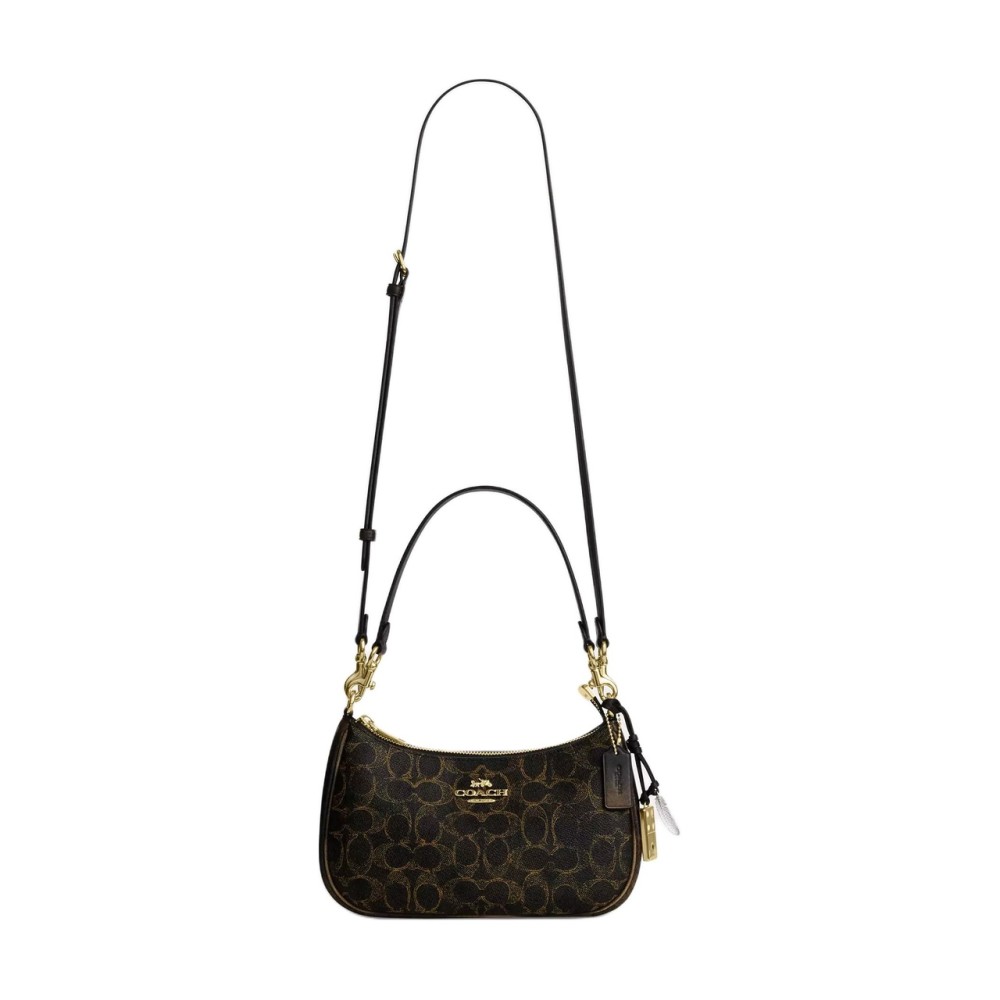 Teri Shoulder Bags Artificial Leather Inside Slip Pocket Polyester Zip Closure Cdy18 Imbrn