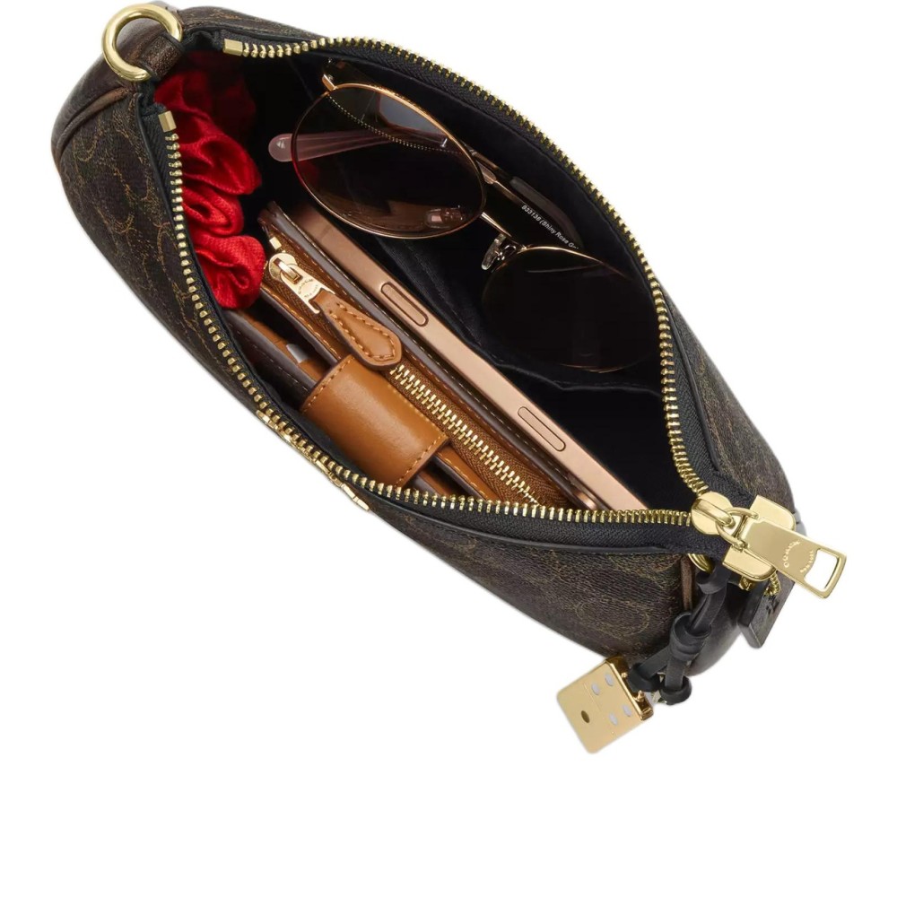 Teri Shoulder Bags Artificial Leather Inside Slip Pocket Polyester Zip Closure Cdy18 Imbrn
