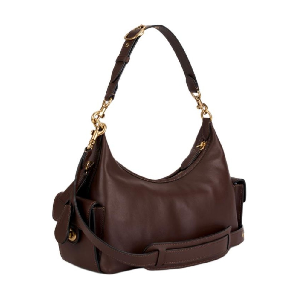 Pocket Handbags Cow Leather Large Zip Closure Cdz70 B4mpl