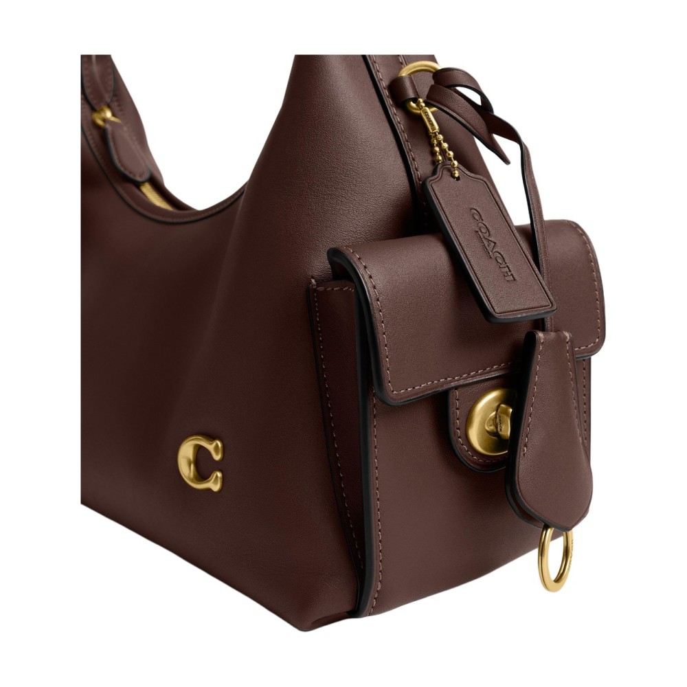Pocket Handbags Cow Leather Large Zip Closure Cdz70 B4mpl