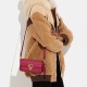 Studio Cow Leather Portable Crossbody Bag Shoulder Bag Women S Red