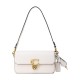 Studio Cow Leather Portable Crossbody Bag Shoulder Bag Trumpets Women S White