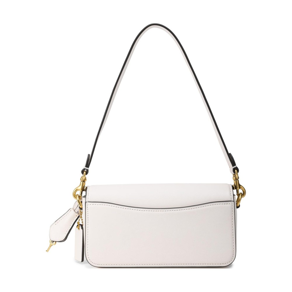 Studio Cow Leather Portable Crossbody Bag Shoulder Bag Trumpets Women S White