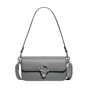 Studio Glove Tanning Baguette Bag Crossbody Bag Shoulder Bag Small Size Women S Gray