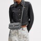 Studio Glove Tanning Baguette Bag Crossbody Bag Shoulder Bag Small Size Women S Gray