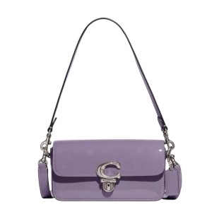 Studio Patent Leather Portable Crossbody Bag Shoulder Bag Women S Light Purple