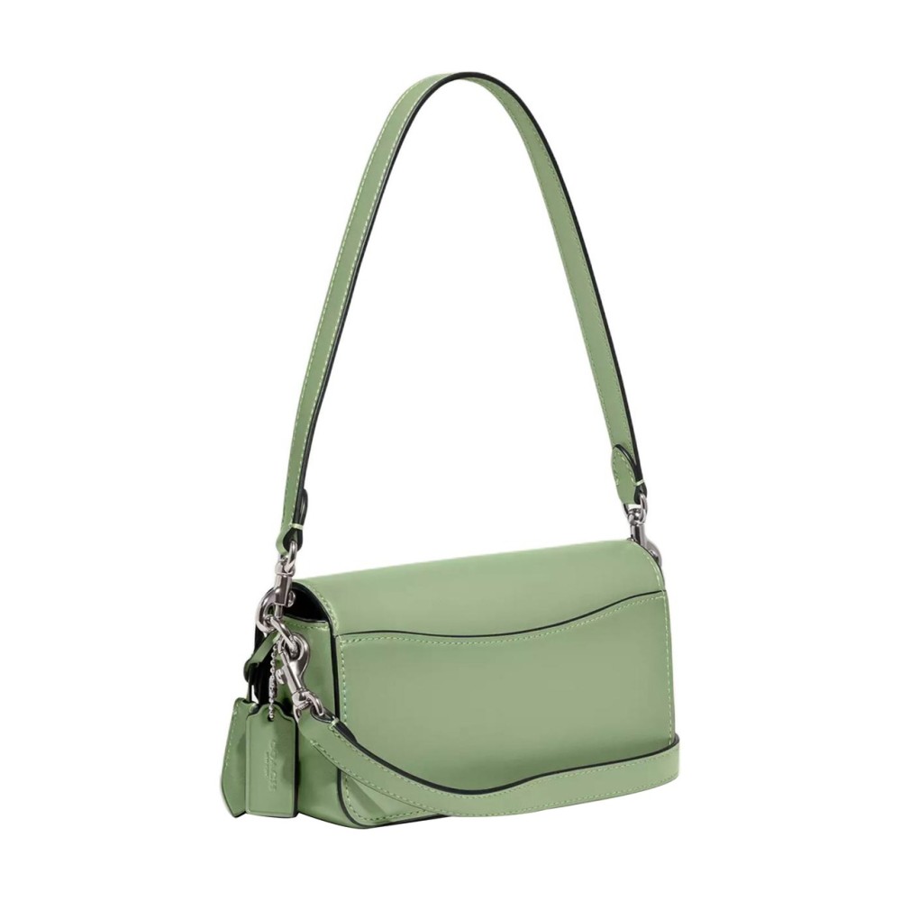 Studio Glove Tanned Leather Portable Crossbody Bag Shoulder Bag Women S Silver Light Pistachio