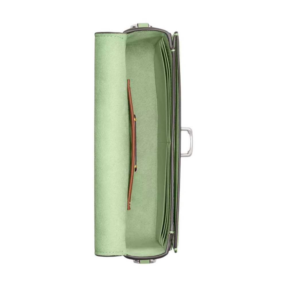 Studio Glove Tanned Leather Portable Crossbody Bag Shoulder Bag Women S Silver Light Pistachio