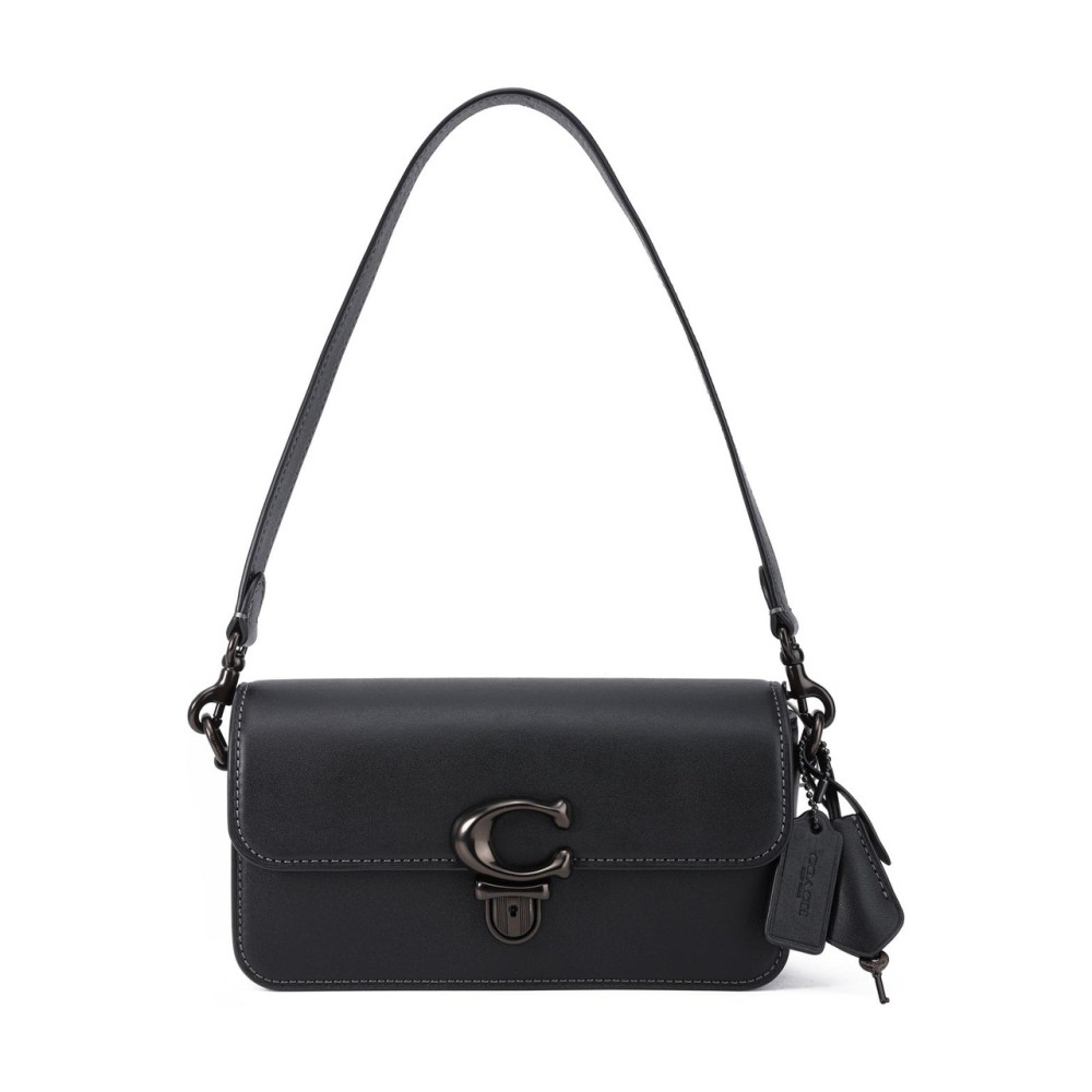 Studio Cow Leather Portable Crossbody Bag Shoulder Bag Women S Black
