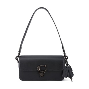 Studio Cow Leather Portable Crossbody Bag Shoulder Bag Women S Black