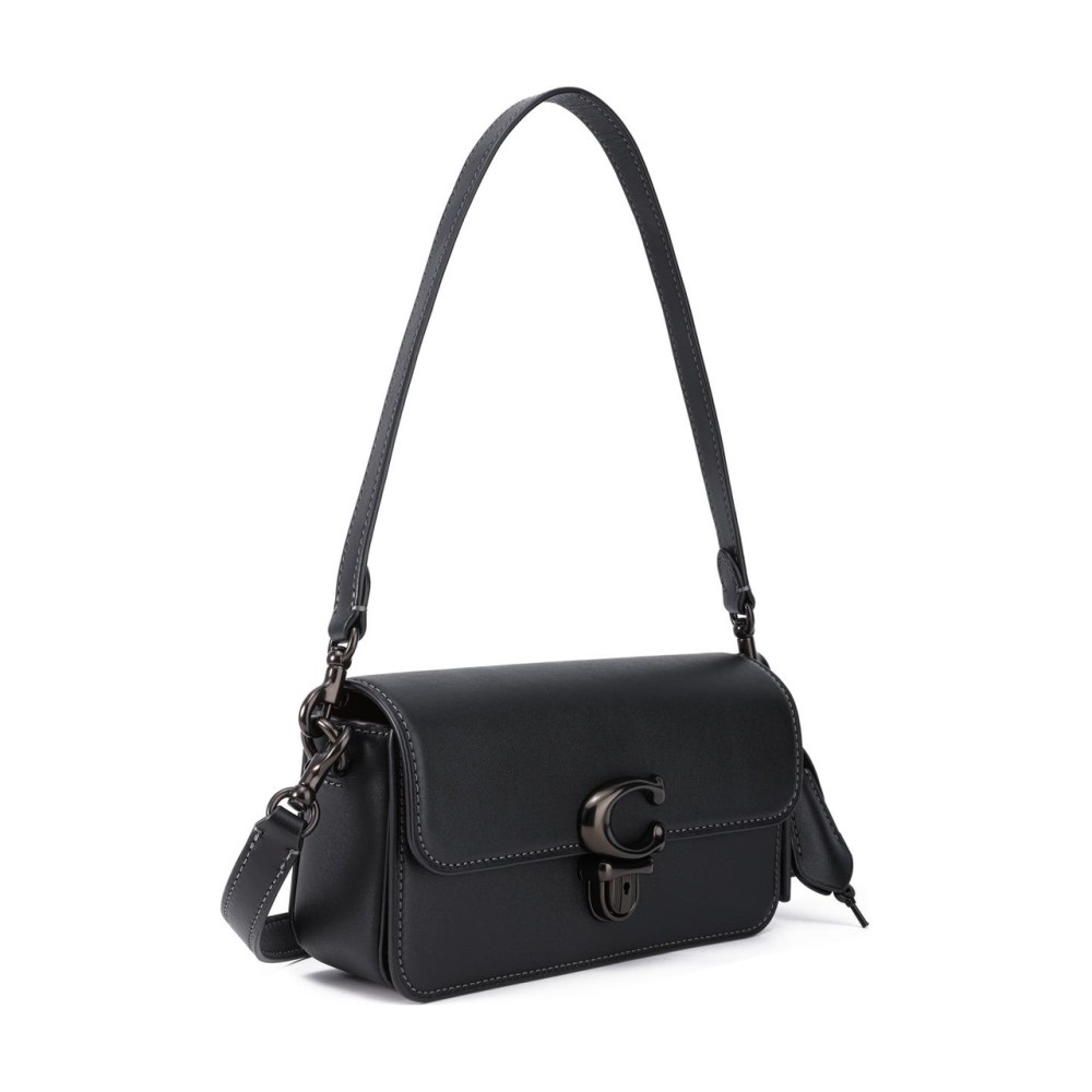 Studio Cow Leather Portable Crossbody Bag Shoulder Bag Women S Black