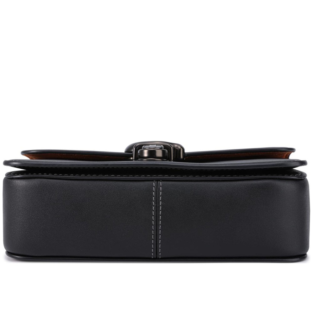 Studio Cow Leather Portable Crossbody Bag Shoulder Bag Women S Black