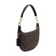 Payton Artificial Leather Crescent Bag Shoulder Bag Large Size Women S Dark Brown