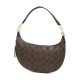 Payton Artificial Leather Crescent Bag Shoulder Bag Large Size Women S Dark Brown