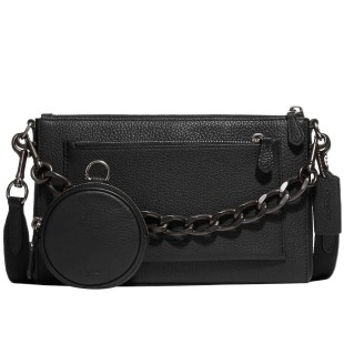 Holden Pebble Texture Cow Leather Combo Bag Shoulder Bag Crossbody Bag Medium Men S Black