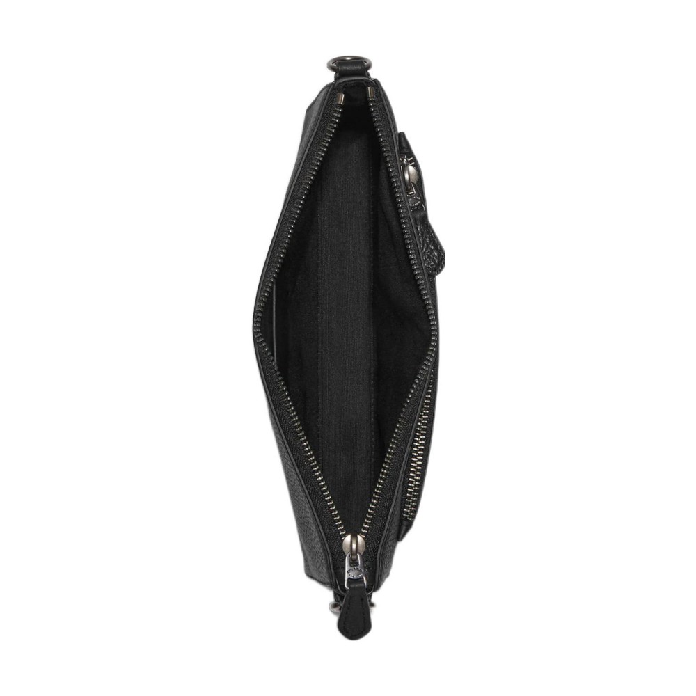 Holden Pebble Texture Cow Leather Combo Bag Shoulder Bag Crossbody Bag Medium Men S Black