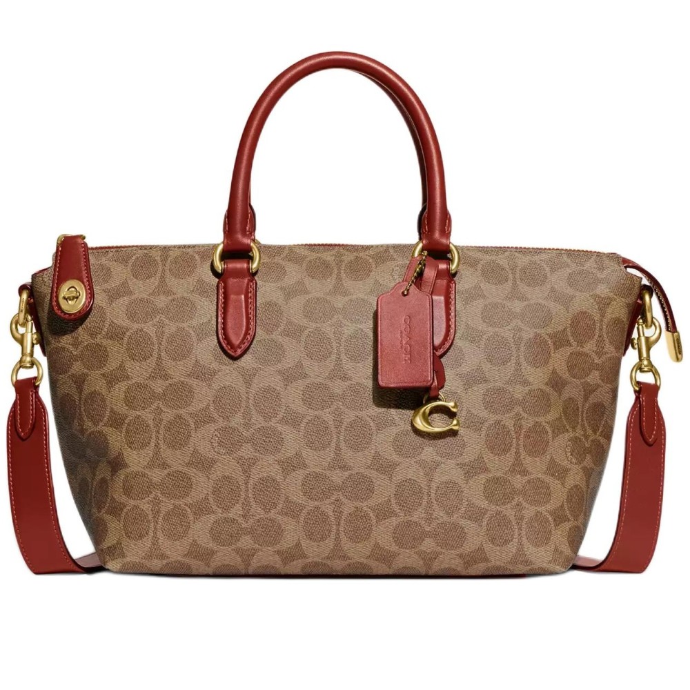 Canvas With Calfskin Tote Bag Shopping Bag Portable Crossbody Bag Shoulder Bag Large Size Women S Khaki