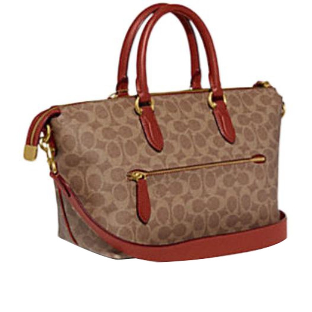 Canvas With Calfskin Tote Bag Shopping Bag Portable Crossbody Bag Shoulder Bag Large Size Women S Khaki