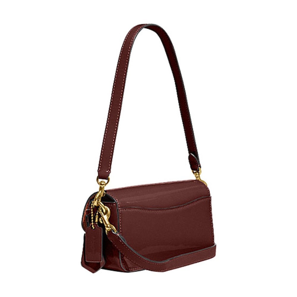 Studio Cow Leather Handbag Shoulder Bag Crossbody Bag Small Women S Burgundy