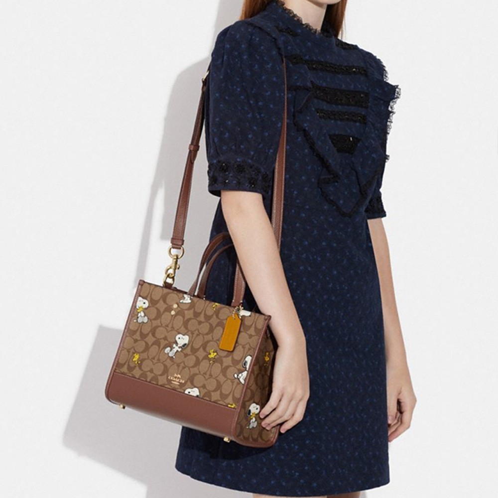 Peanuts X Snoopy X Coach Dempsey Handbags