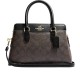 Darcie Coated Canvas And Smooth Leather Shoulder Bag Crossbody Bag Handbag Mini Women S Black
