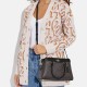 Darcie Coated Canvas And Smooth Leather Shoulder Bag Crossbody Bag Handbag Mini Women S Black