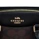 Darcie Coated Canvas And Smooth Leather Shoulder Bag Crossbody Bag Handbag Mini Women S Black