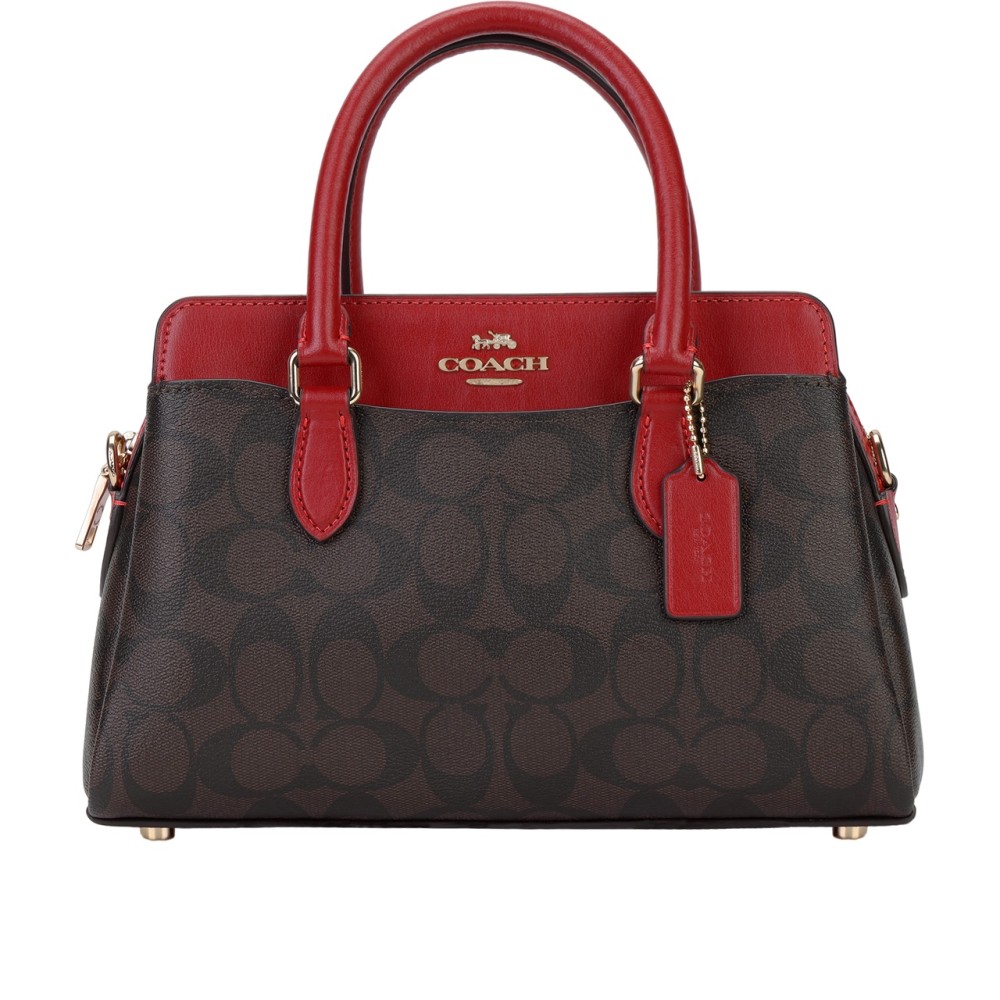 Darcie Pvc Shoulder Bag Crossbody Bag Handbag Mini Women S Gold Brown Red