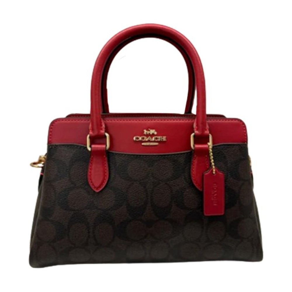Darcie Pvc Shoulder Bag Crossbody Bag Handbag Mini Women S Gold Brown Red