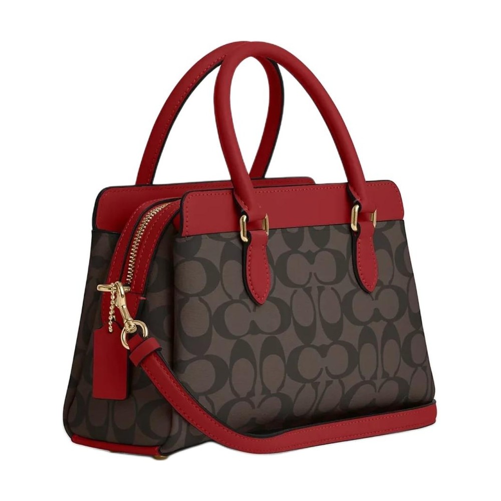 Darcie Pvc Shoulder Bag Crossbody Bag Handbag Mini Women S Gold Brown Red