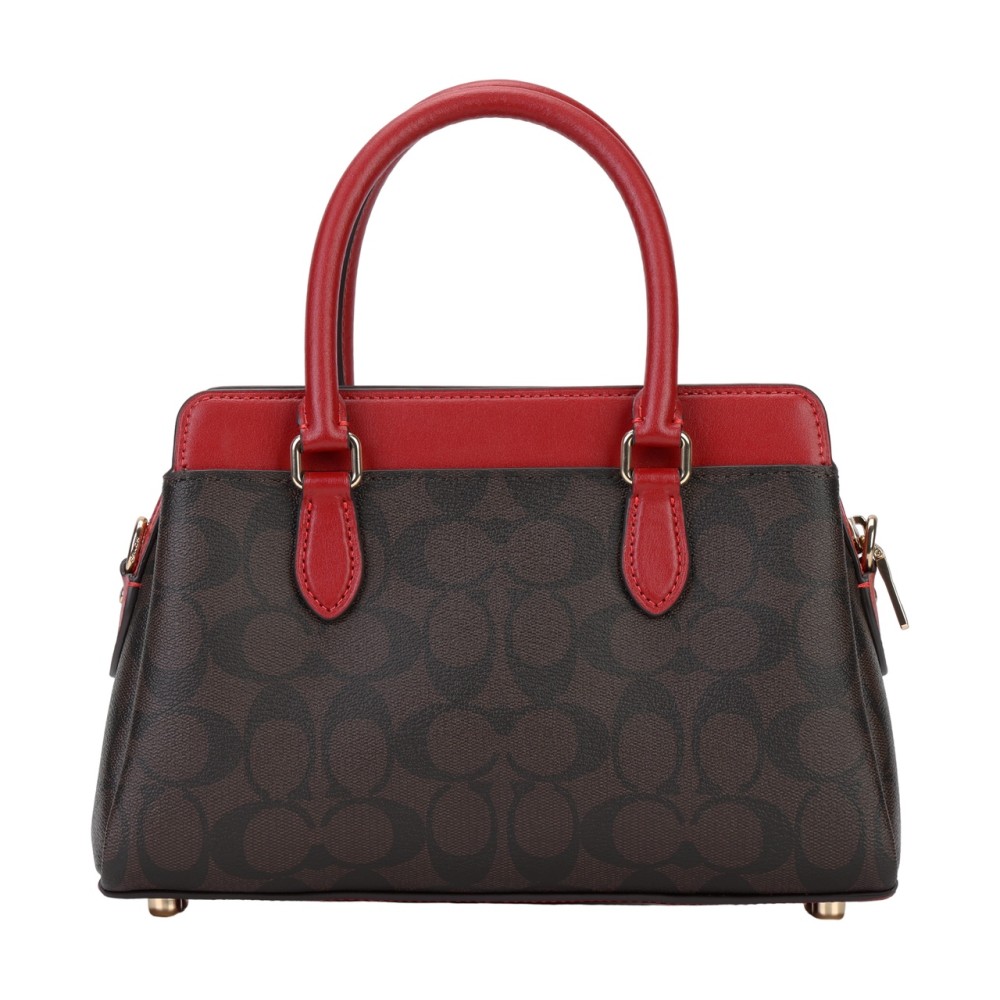 Darcie Pvc Shoulder Bag Crossbody Bag Handbag Mini Women S Gold Brown Red