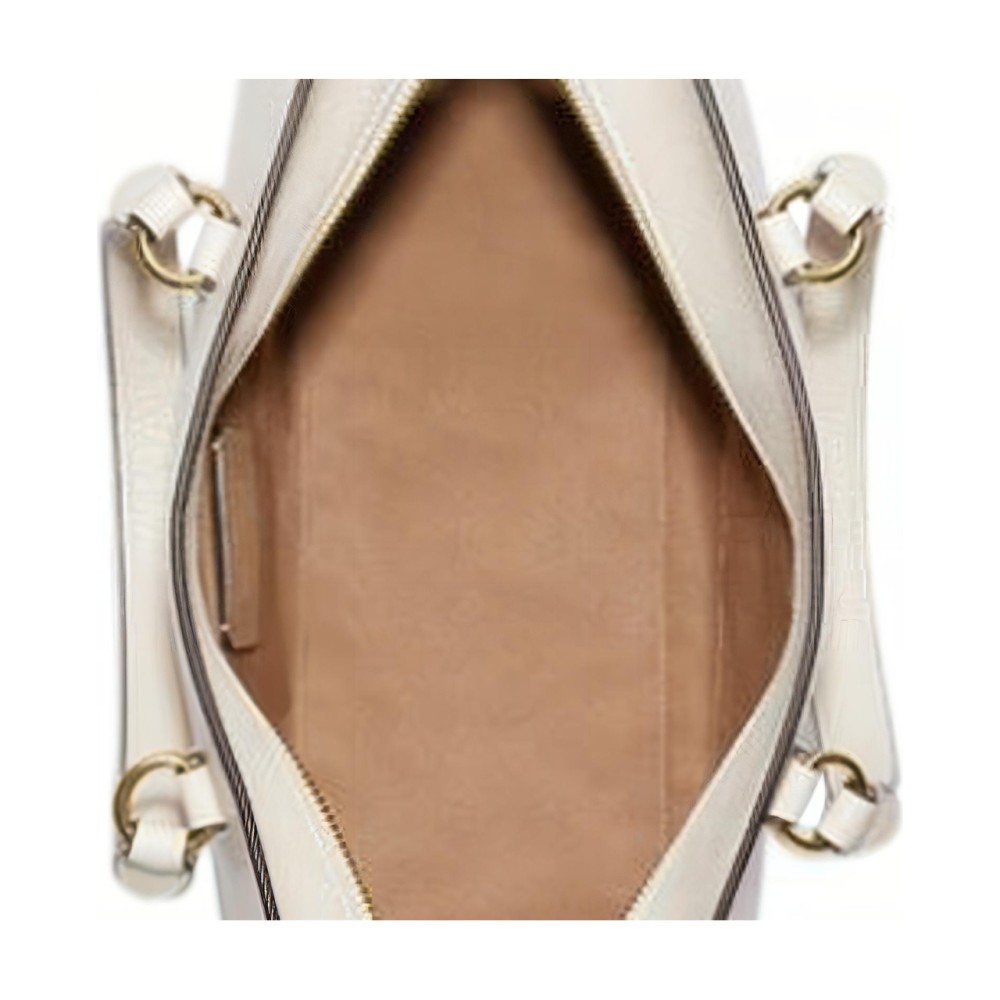 Cow Leather Handbag Shoulder Bag Crossbody Bag Large Women S Chalk White