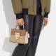 Morgan 21 Top Handle Satchel In Blocked Signature Canvas
