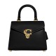 Cow Leather Handbag Shoulder Bag Crossbody Bag Medium Size Women S Black