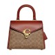Samy Cow Leather With Pvc Shoulder Bag Crossbody Bag Handbag Medium Size Women S Brown Red