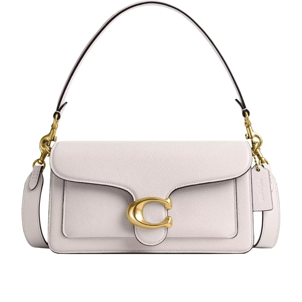 Tabby Logo Plaque Shoulder Bag