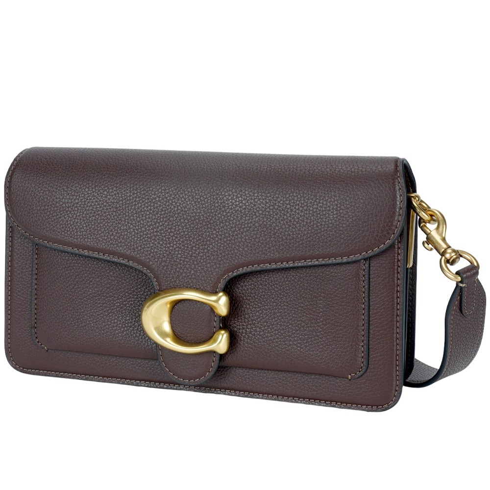 Tabby Leather Shoulder Bag Portable Crossbody Bag Shoulder Bag Medium Size Women S Maple Brown