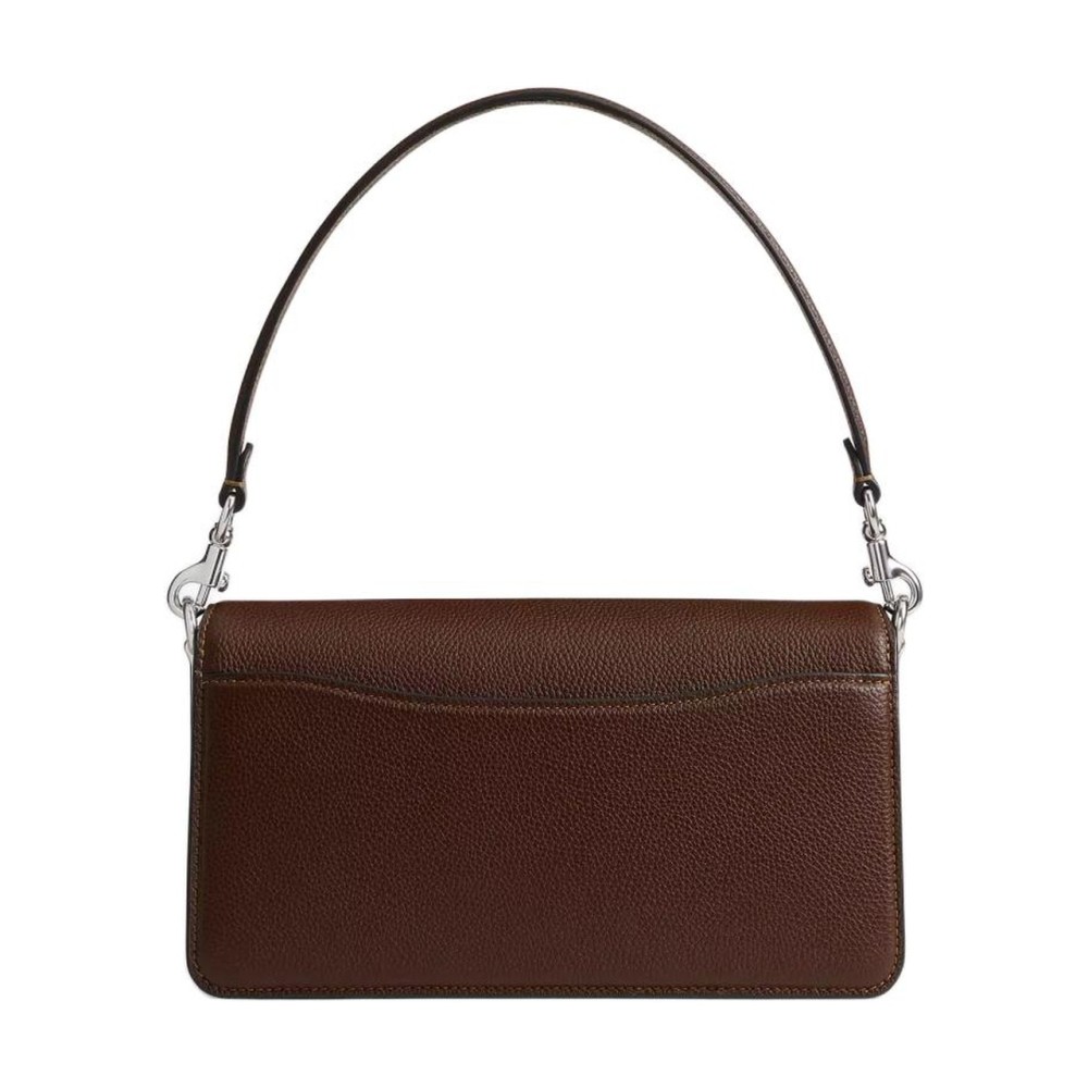 Tabby Polished Litchi Grain Leather Shoulder Bag Crossbody Bag Handbag Women S Maple