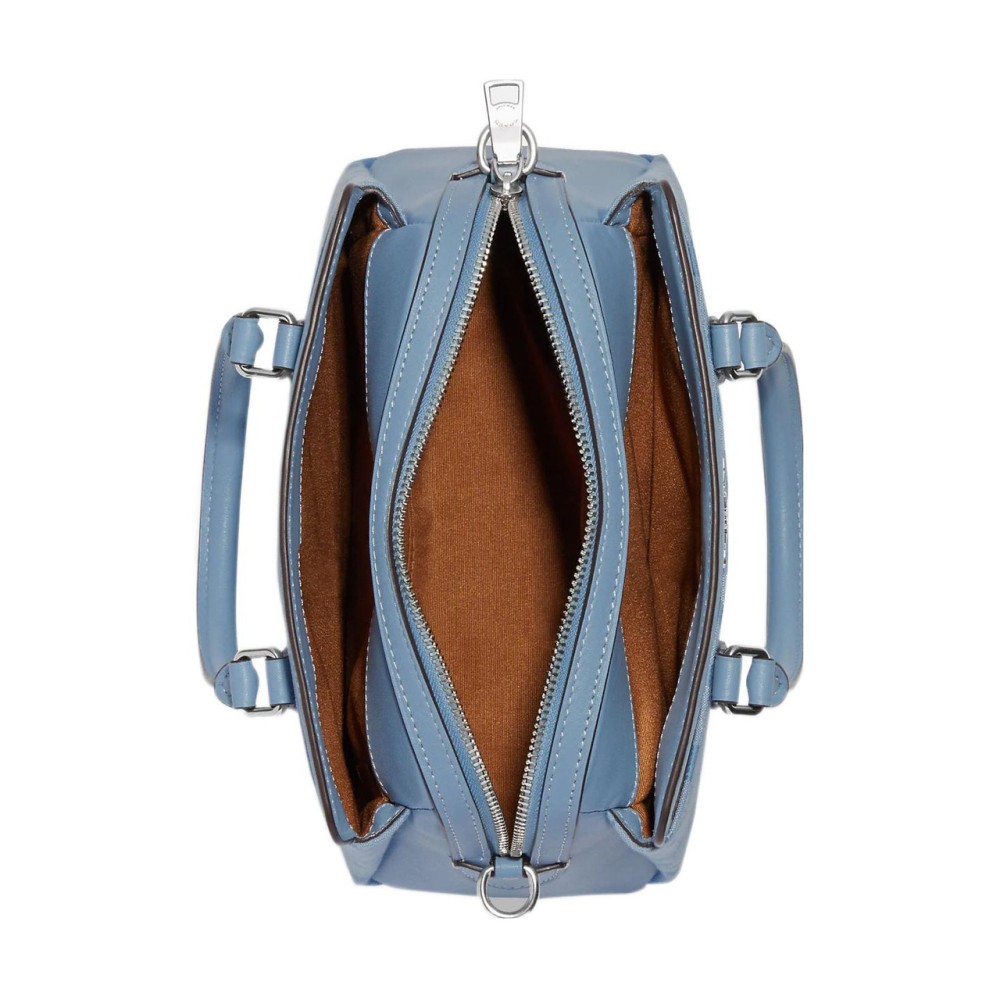 Darcie Canvas With Leather Handbag Shoulder Bag Crossbody Bag Mini Women S Cornflower Blue
