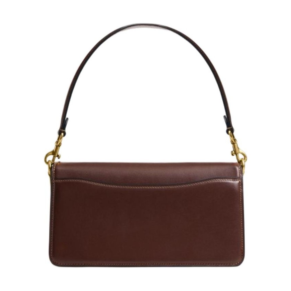 Tabby Cow Leather Shoulder Bag Medium Women S Maple Brown