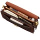 Tabby Cow Leather Shoulder Bag Medium Women S Maple Brown