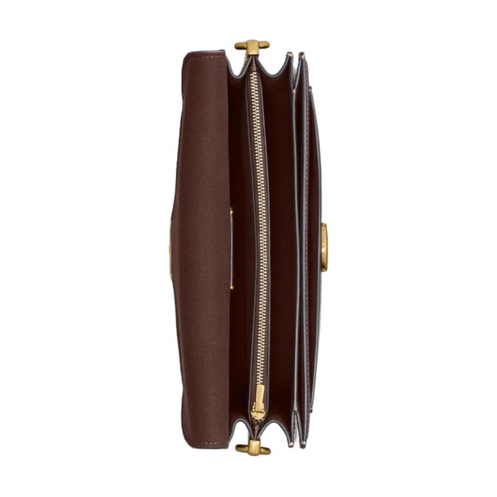 Tabby Cow Leather Shoulder Bag Medium Women S Maple Brown