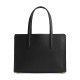 Carter Pebbled Leather Tote Bag Shopping Bag Handbag Large Size Women S Black