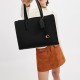 Carter Pebbled Leather Tote Bag Shopping Bag Handbag Large Size Women S Black